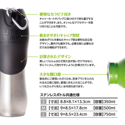 Portable Water Bottle (Silver)