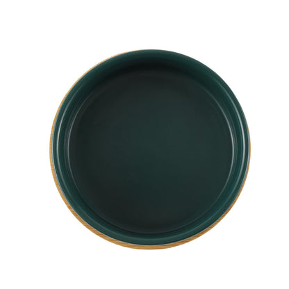 Roop Ceramic Feeding Bowl (Dark Green)